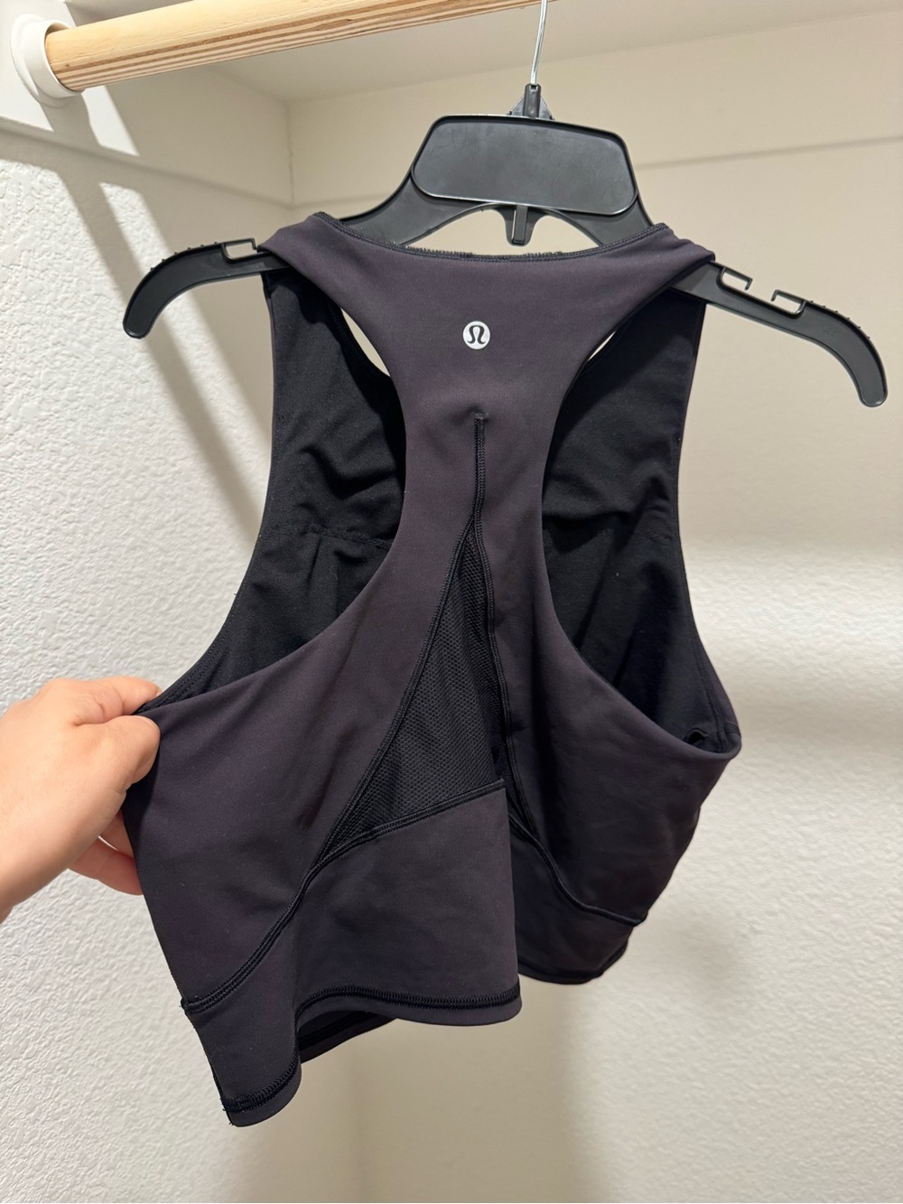 lululemon athletica Black Racerback Bodysuit-Style Sports Top